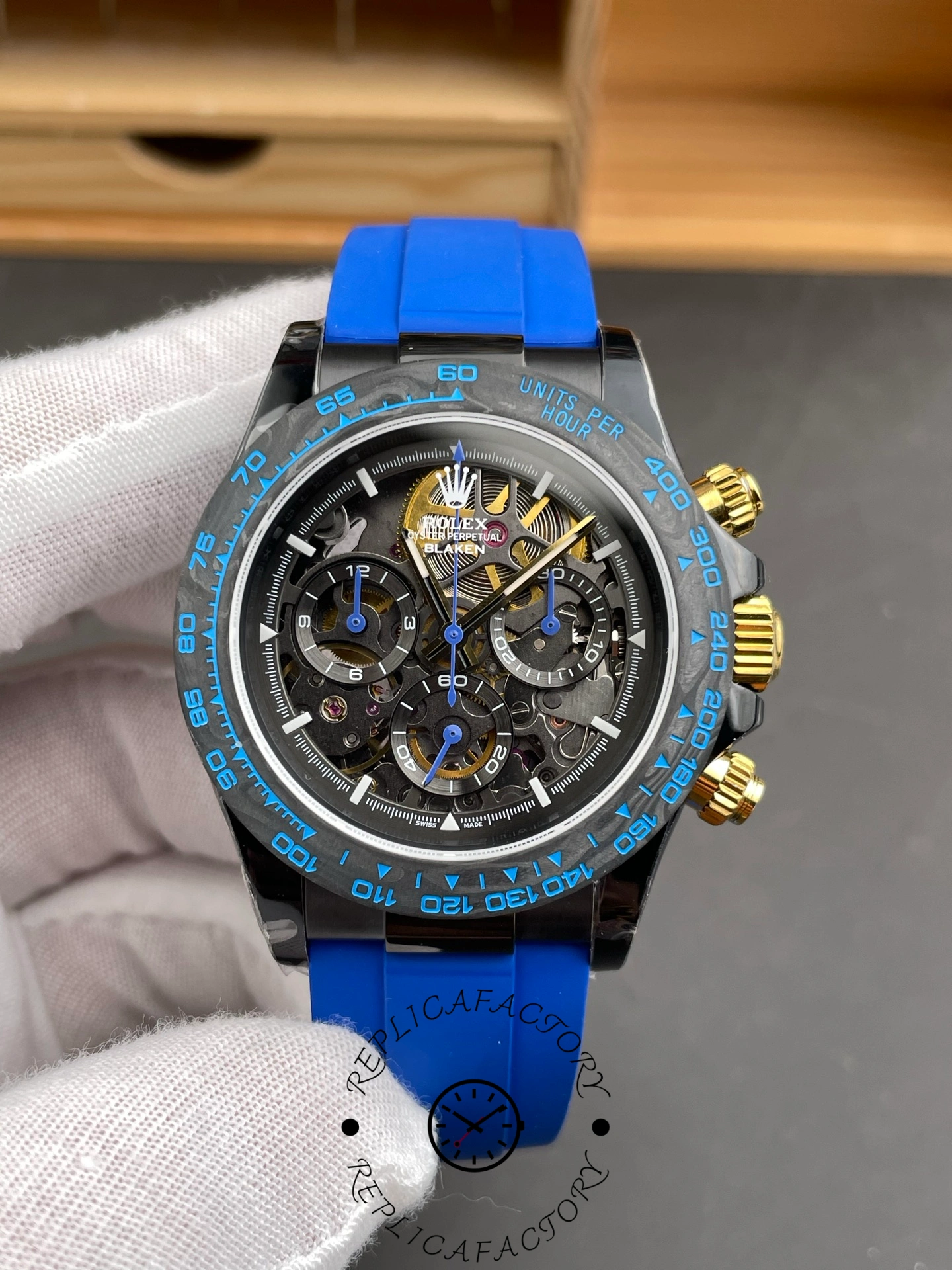 Rolex Cosmogrpah Daytona Blue Skeleton Carbon 40mm 116500LN