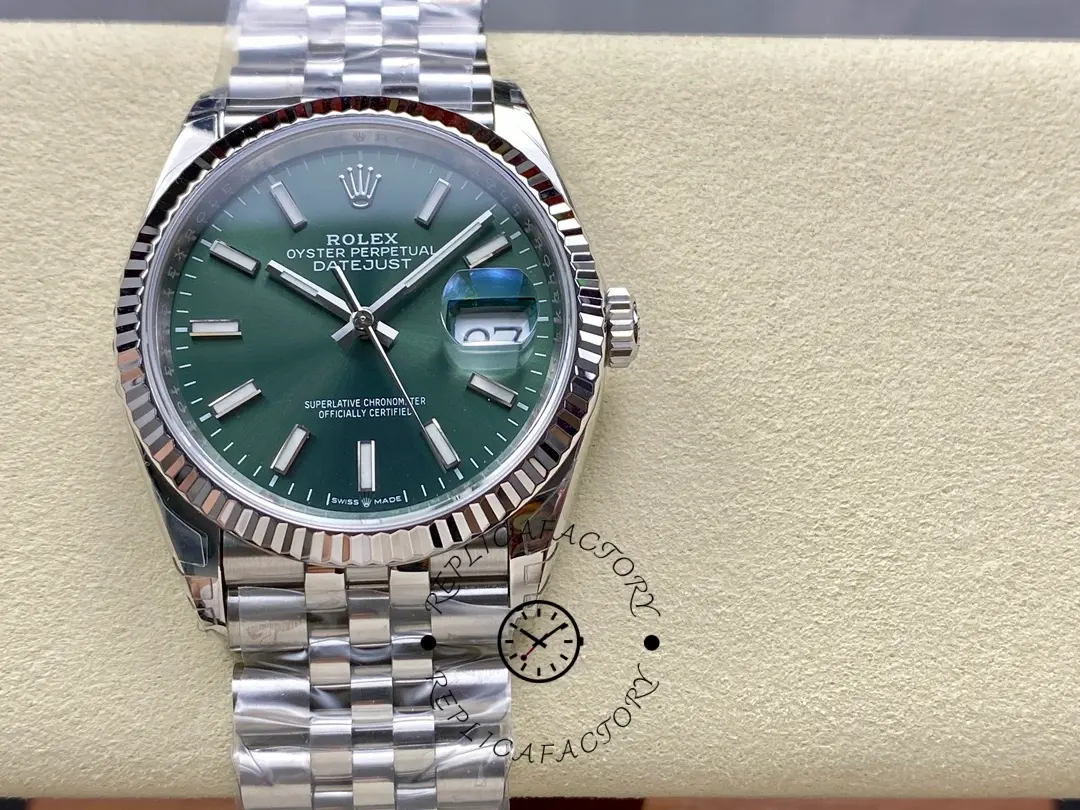 Rolex Datejust 126234 Stainless Steel Mint Green Dial 36MM Unisex Replica Watch