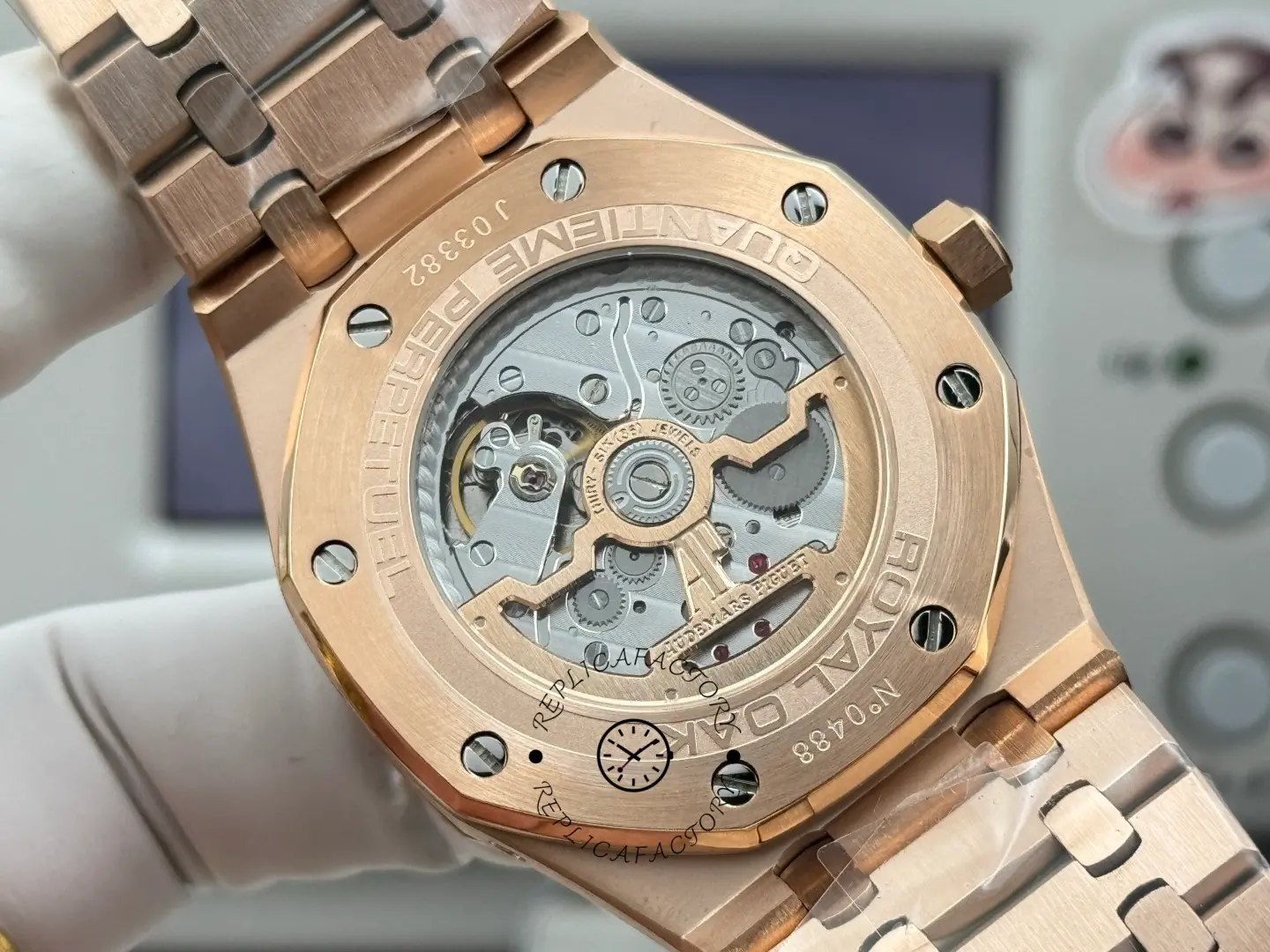 AP 26598BC.ZZ.1220BC.01 Royal Oak 41 Blue Dial 1:1 Clone Rose Gold