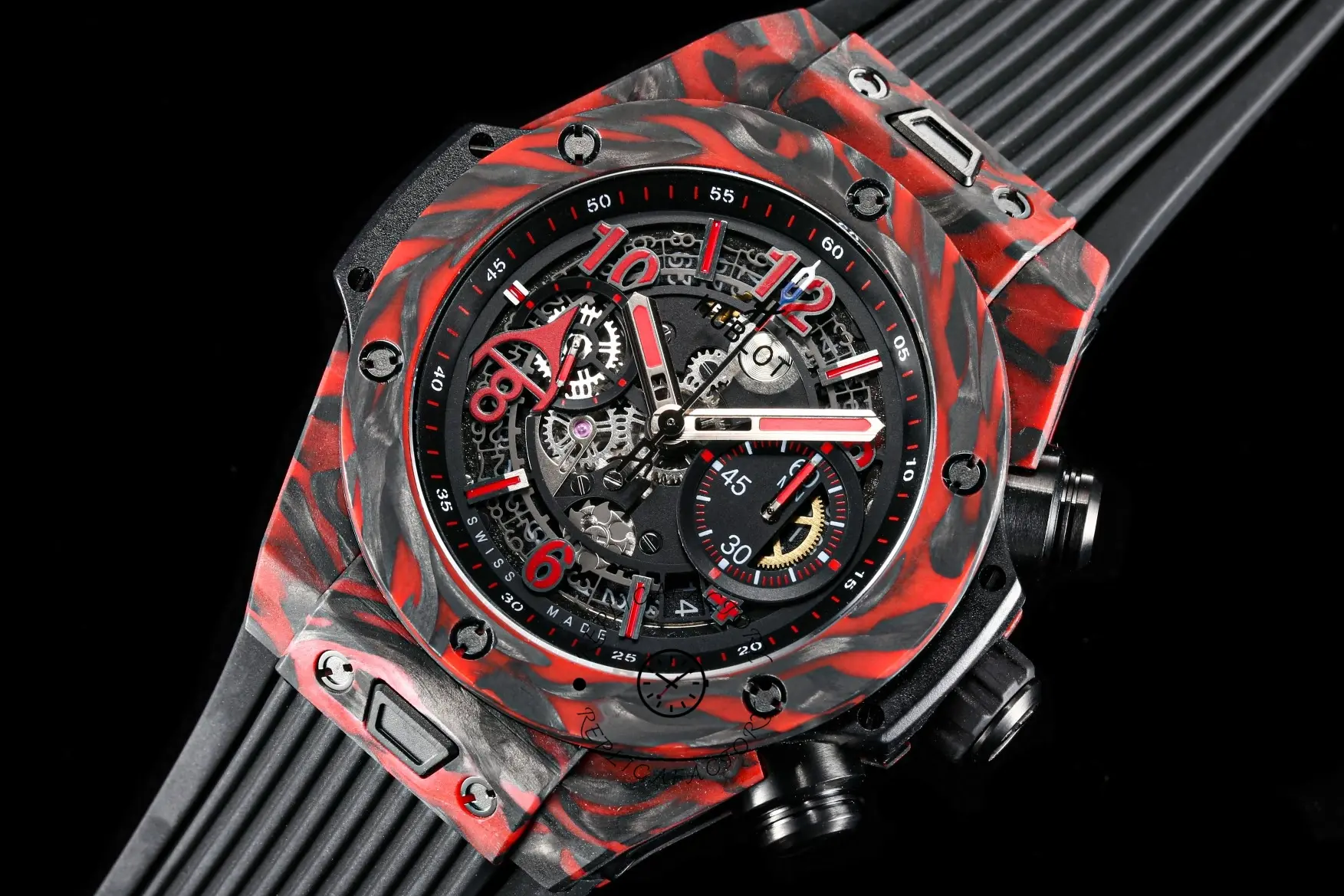 Hublot 411.QV.1123.NR.OVK21 Big Bang Unico Red Carbon Alex Ovechkin Watch 45mm