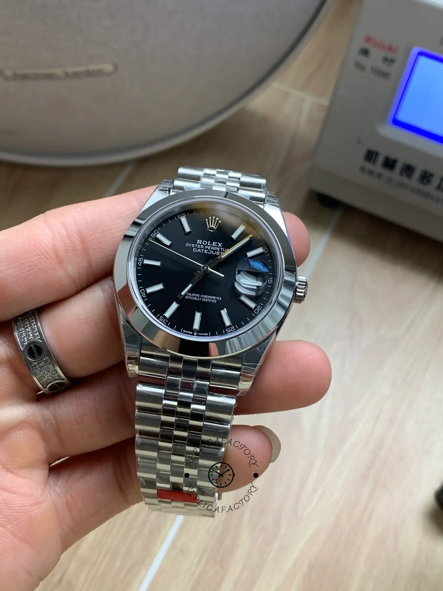 Rolex Datejust 41 41mm 126300 0012 Bright Black Index Dial