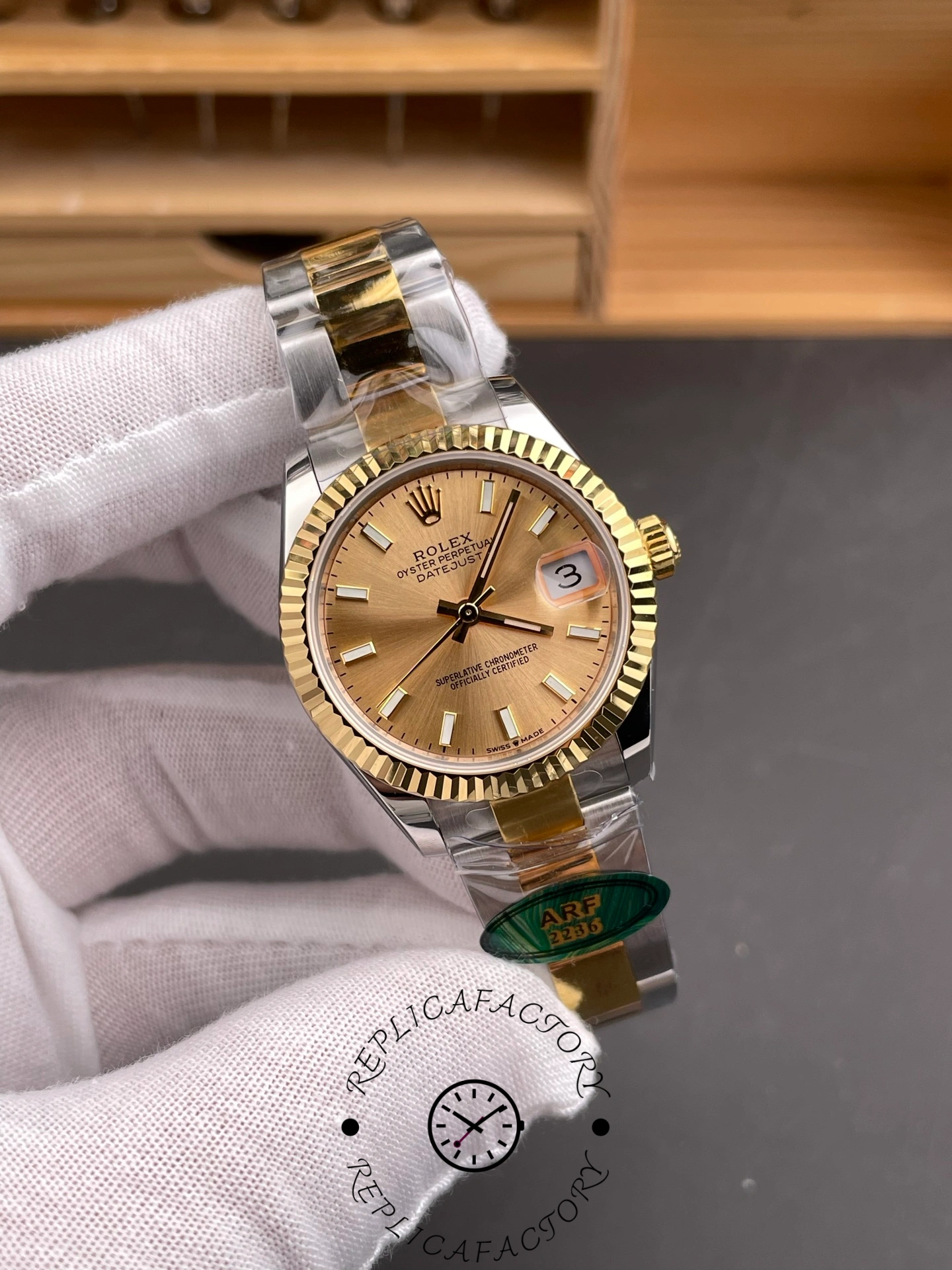 Rolex Lady-Datejust 28 Two-Tone Fluted 279173-0002