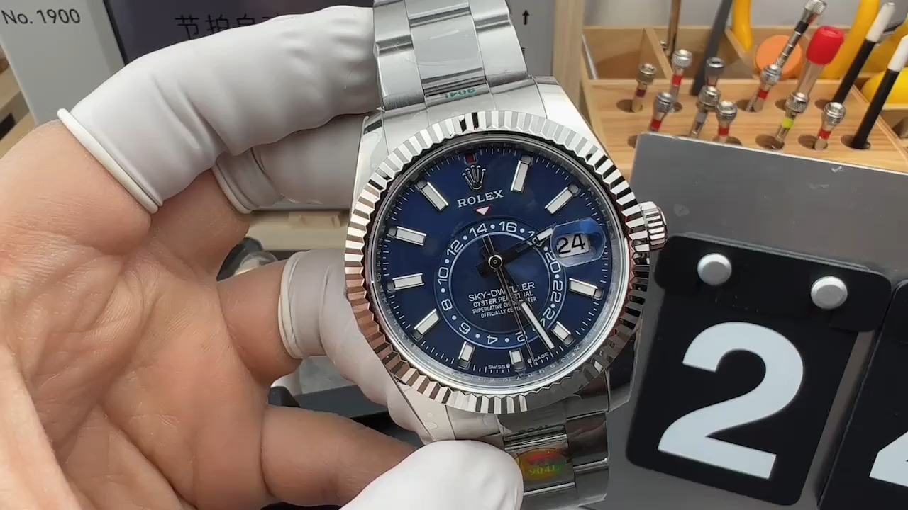 Rolex Sky-Dweller 42 m336934 0005 Stainless Steel Blue Dial Replica Watch
