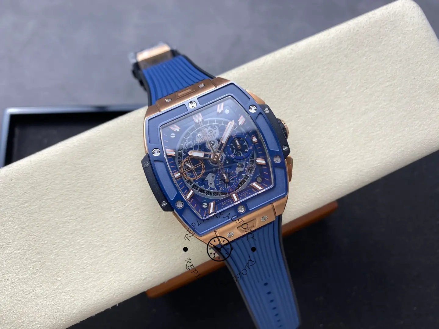 Hublot Spirit of Big Bang 642.OL.7180.RX King Gold Blue Two-Tone 1:1 Clone