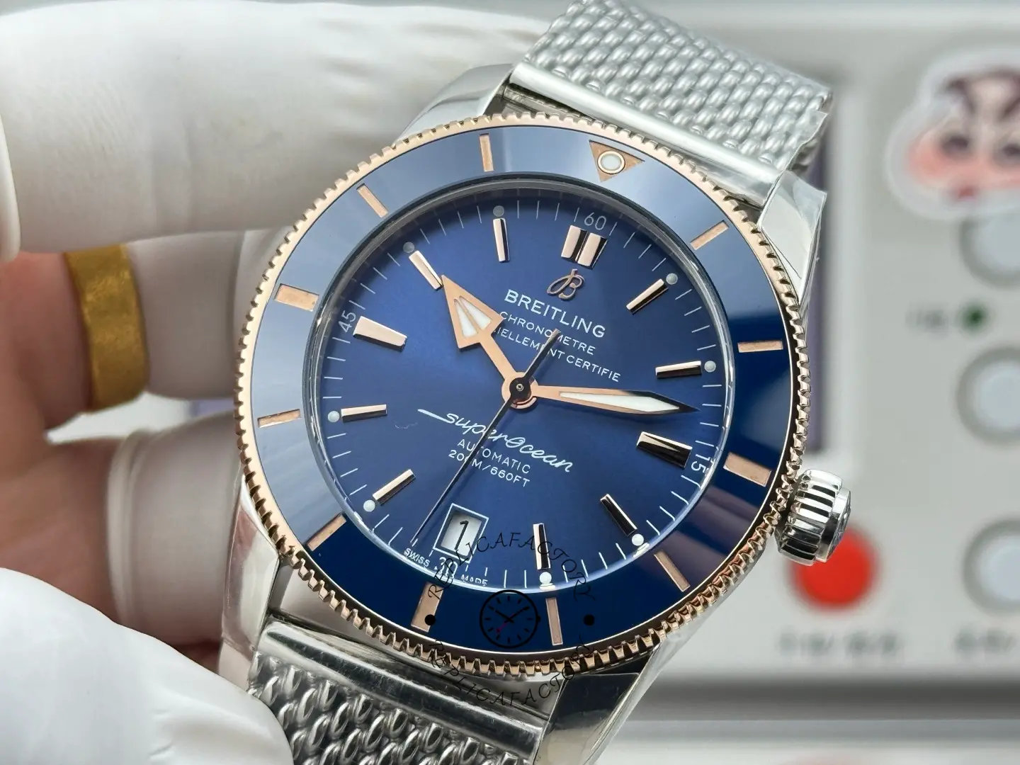1:1 Clone Breitling Superocean Heritage UB2010161C1A1 Rose Gold 42 Men's Watch