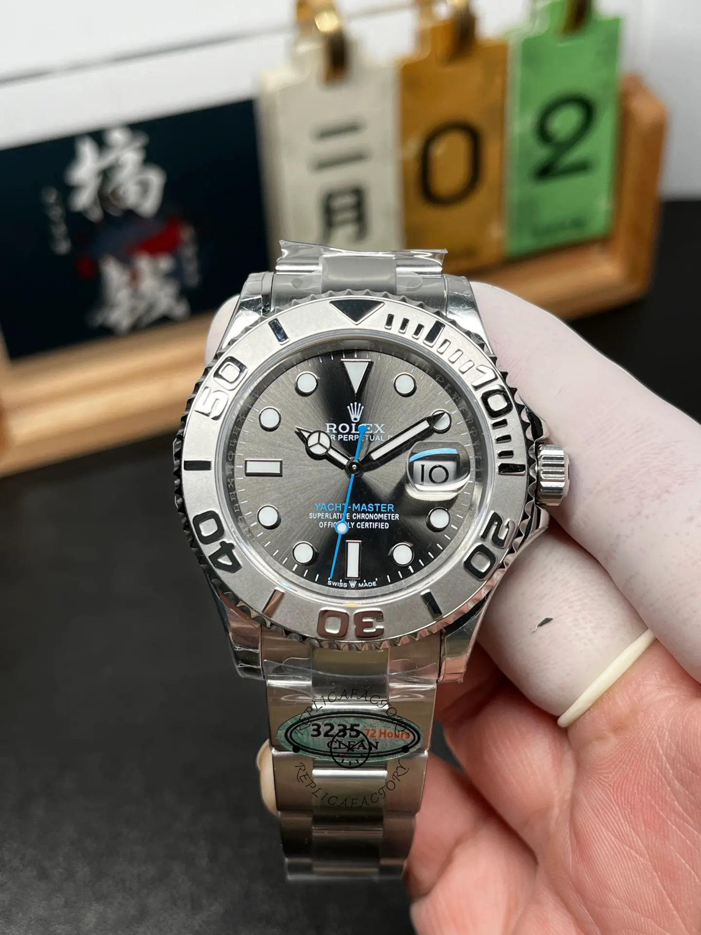 Rolex Yacht-Master 116622 Stainless Steel Grey Dial 40mm Mens Replica Watch