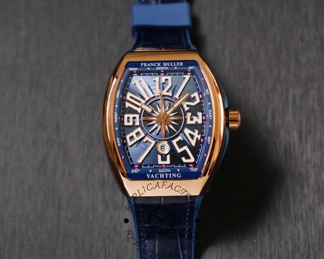 1:1 Clone Franck Muller Yachting V45 SC DT YACHTING 5N.BL Watch - WatchesReplica.is