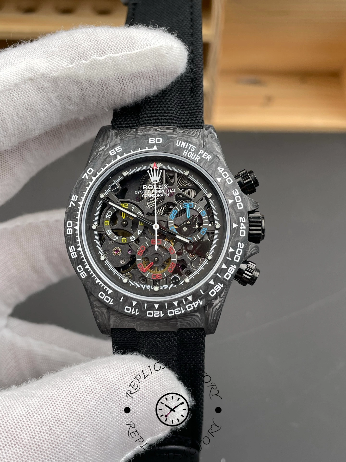 Rolex Daytona 4130 DiW Skeleton Carbon Edition 40mm