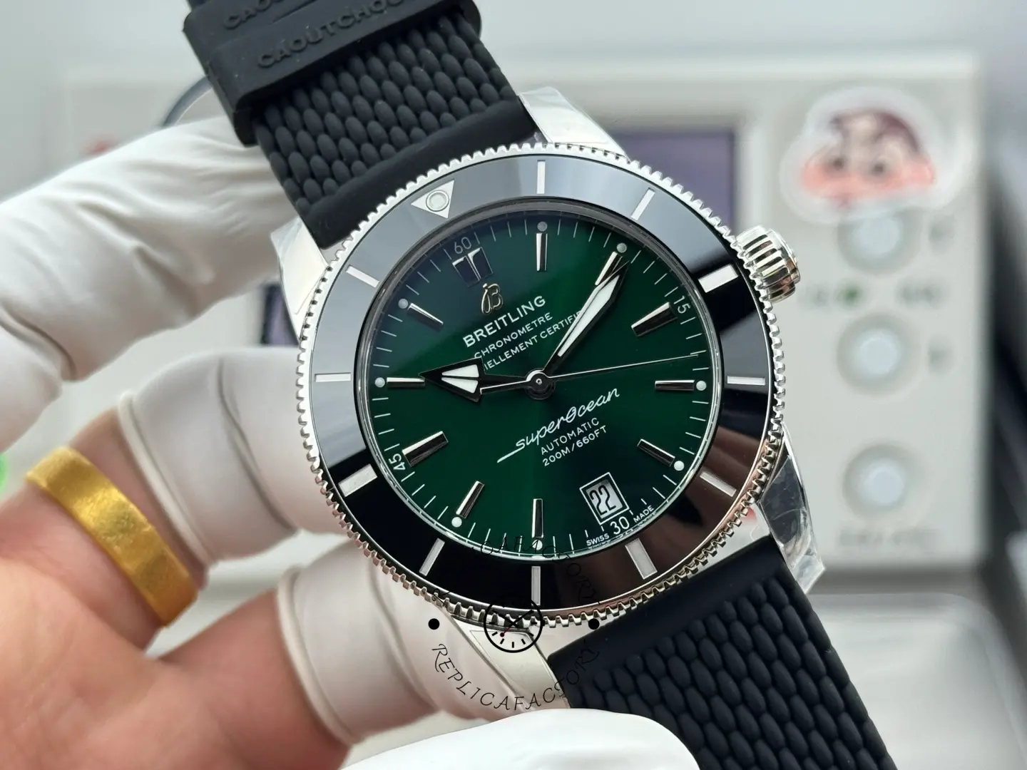 Breitling Superocean Heritage 1:1 Clone 42 Ceramic Green Dial AB2010121L1S1