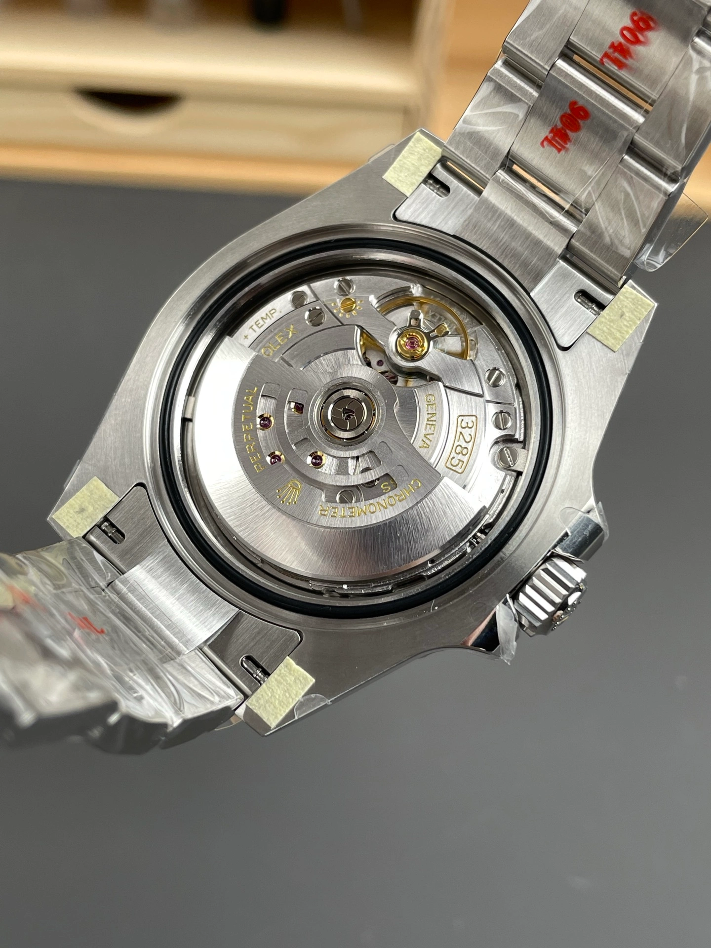 Movement fitted to photographed VSF GMT-Master II example