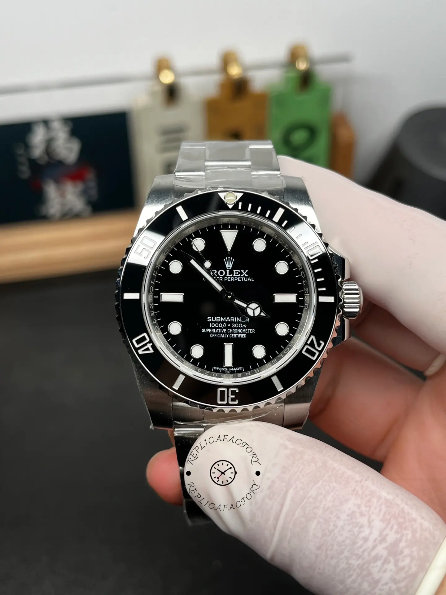 Rolex Submariner 124060 Oyster Stainless Steel Black Dial 41mm Mens Replica Watch