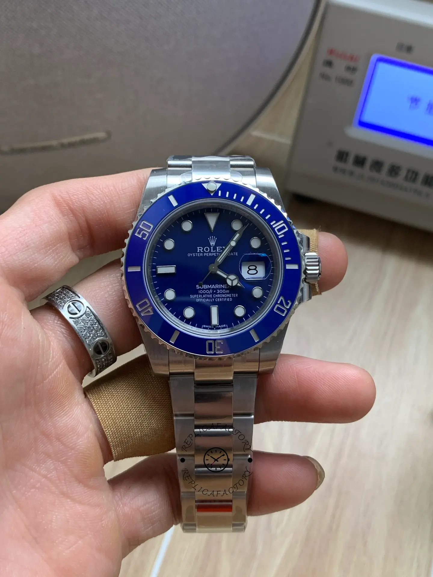 Rolex Submariner 116619LB White Gold Blue Dial 40mm Mens Replica Watch