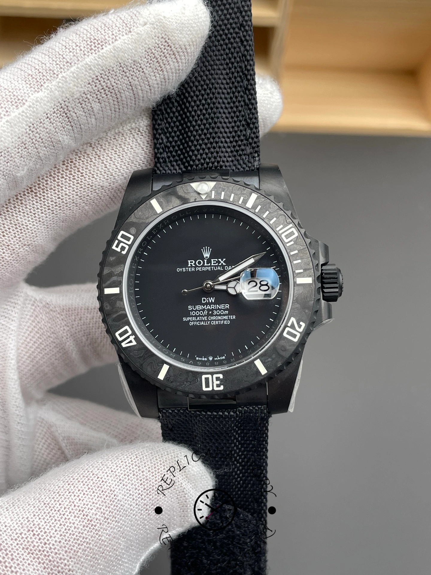 Rolex Submariner DiW Edition Black Dial PVD Black Case