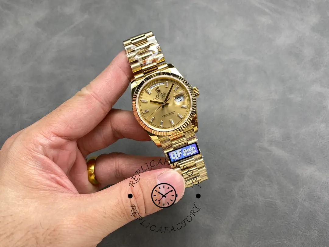 Rolex Day Date 36 Champagne Dial Yellow Gold Bracelet 128238 0132
