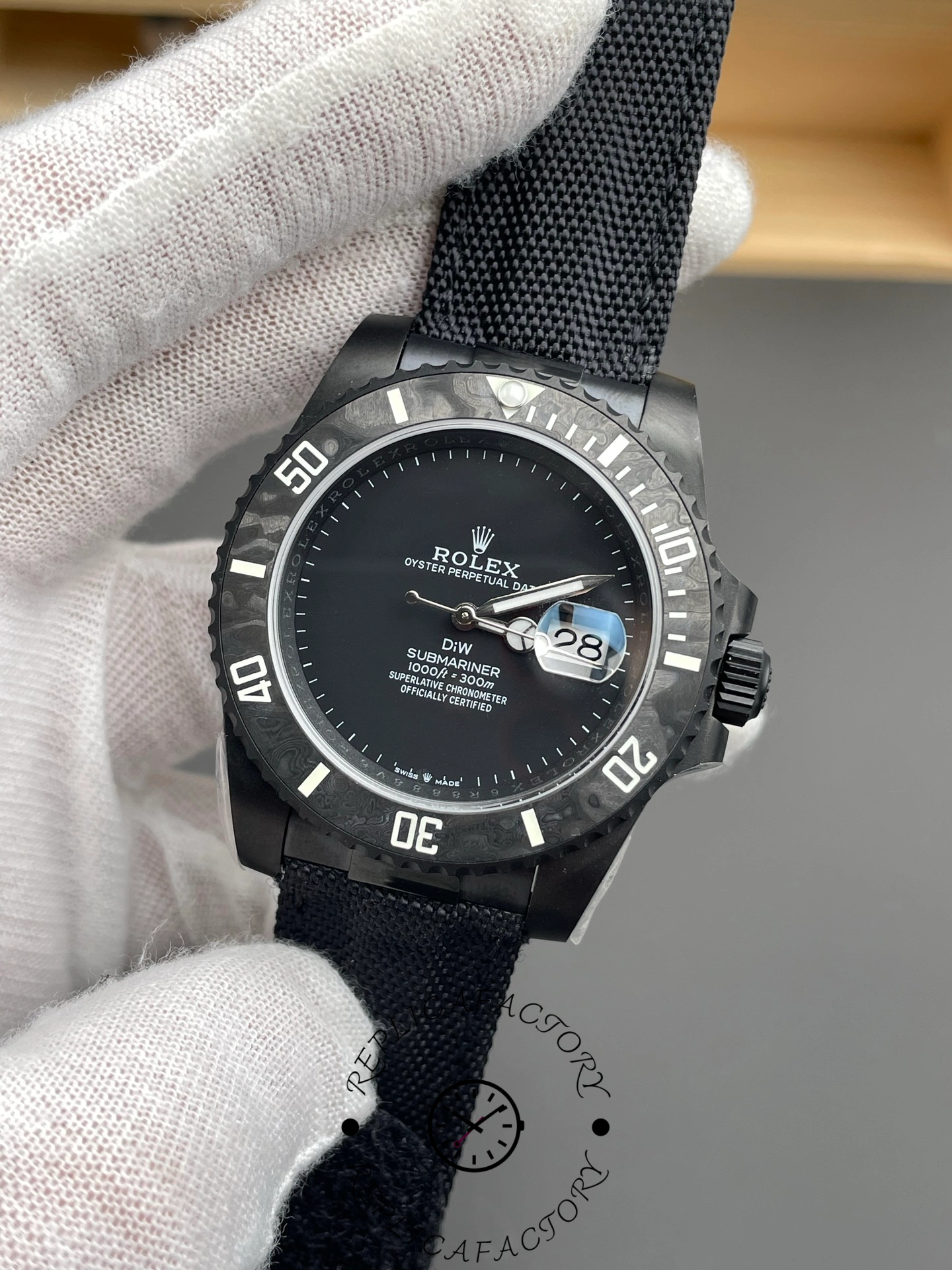Rolex Submariner DiW Edition Black Dial PVD Black Case