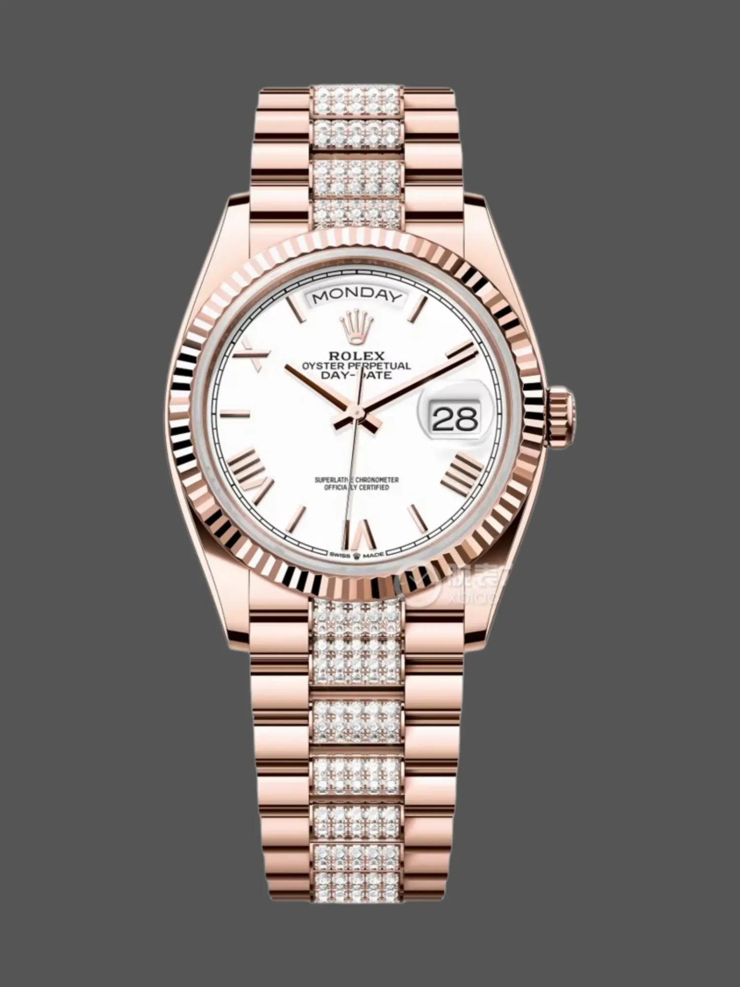 Rolex Day-Date 36 Automatic White Roman Dial Replica 128235 0071