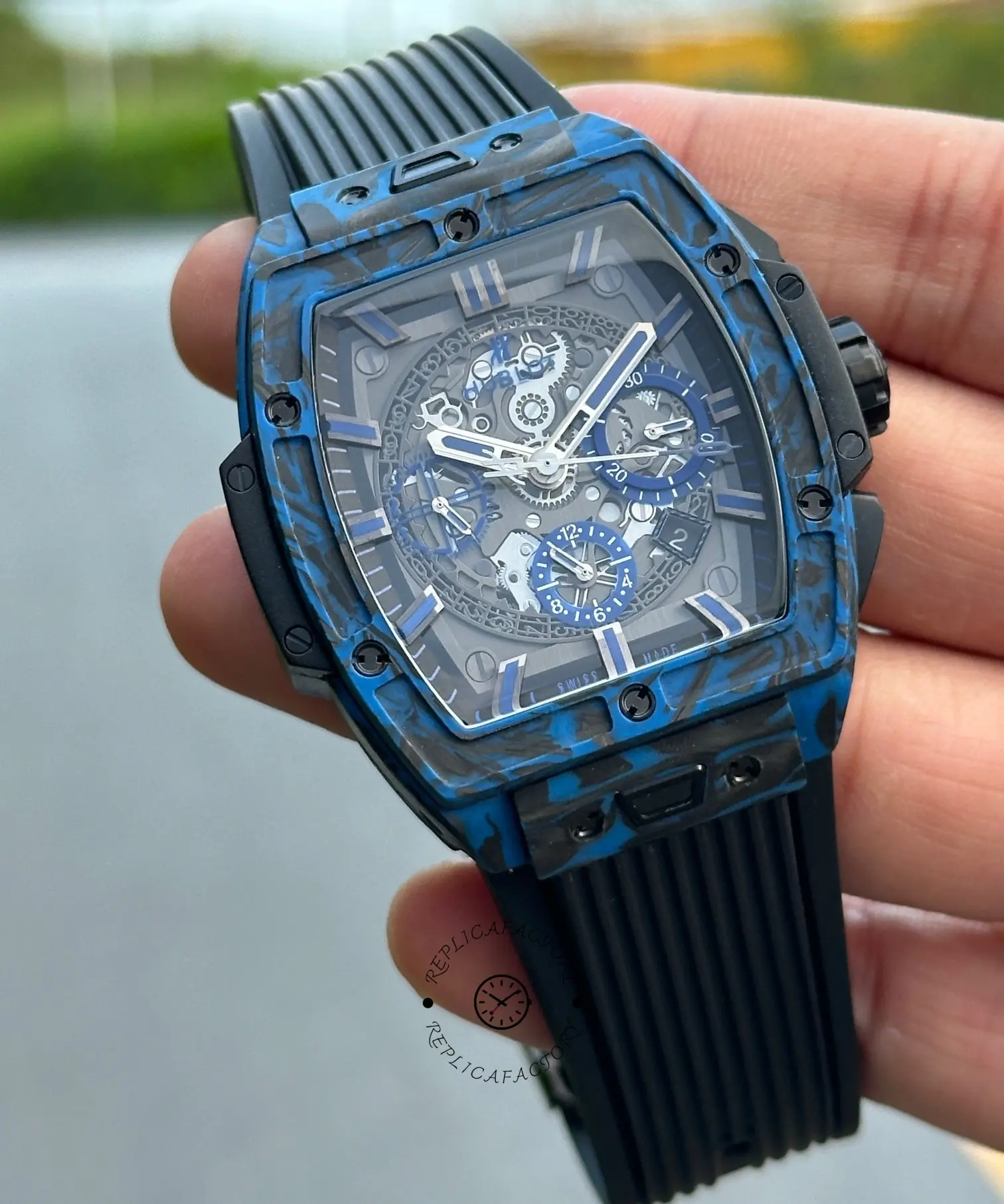 Hublot Spirit of Big Bang Carbon Blue 642.QL.0191.NR.GCH24 42MM 1:1 Clone