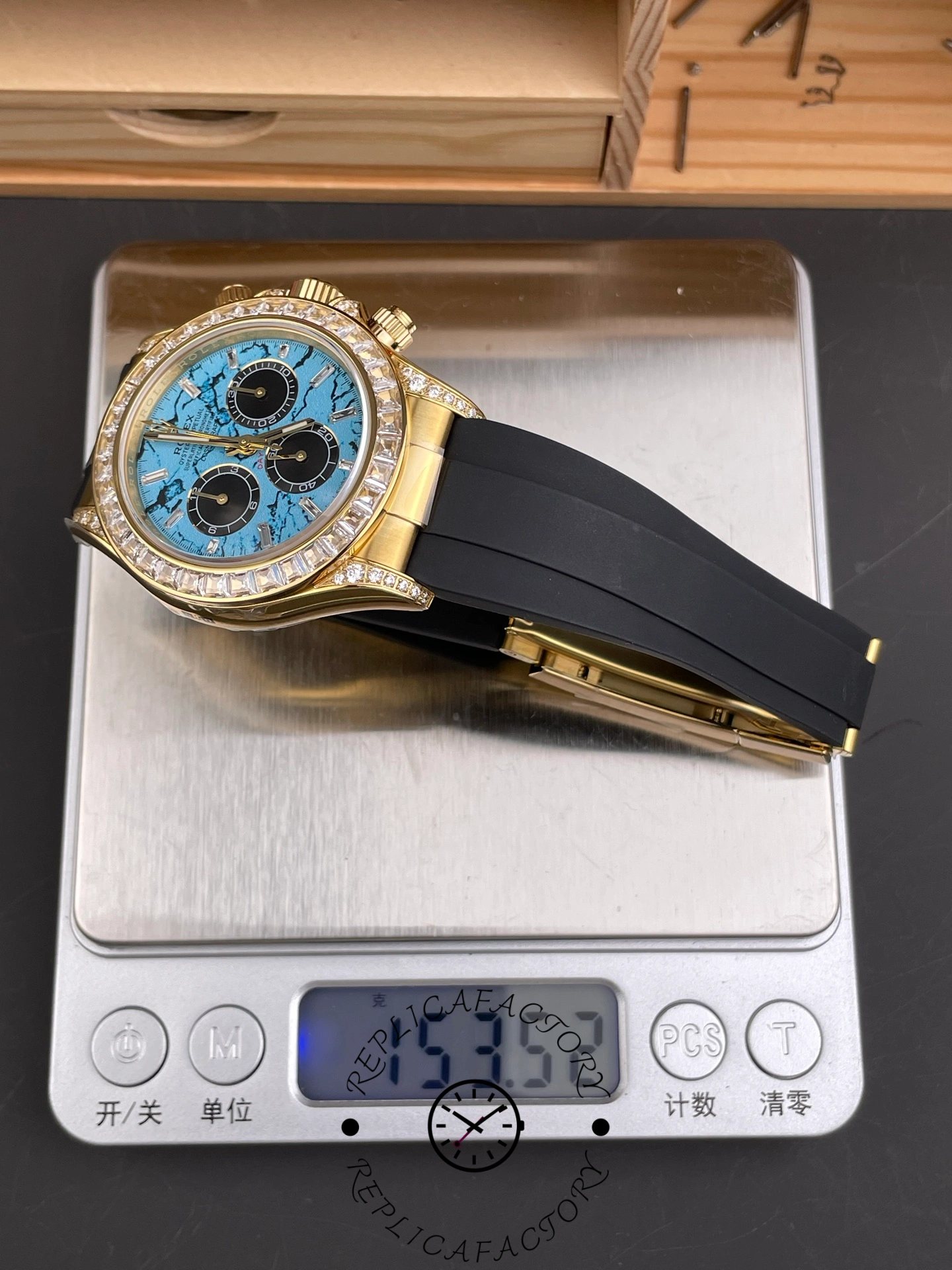 Rolex Daytona 126538TBR Turquoise Stone Dial Diamond Bezel