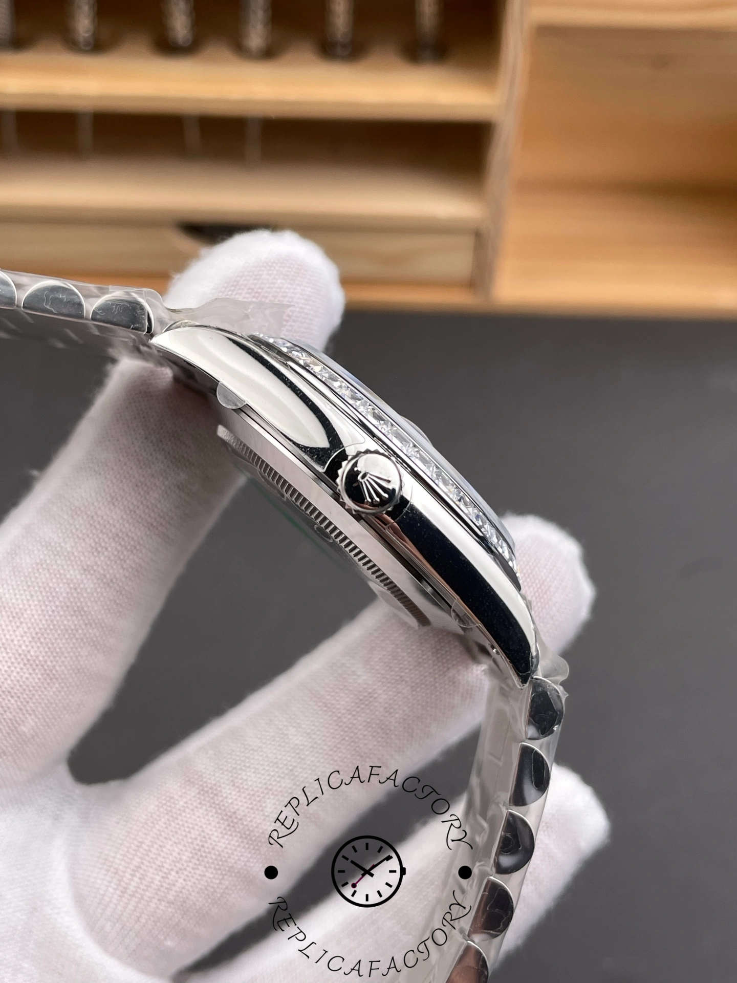 Rolex Day Date m128396tbr 0003 Platinum Ice Blue Dial 36 mm
