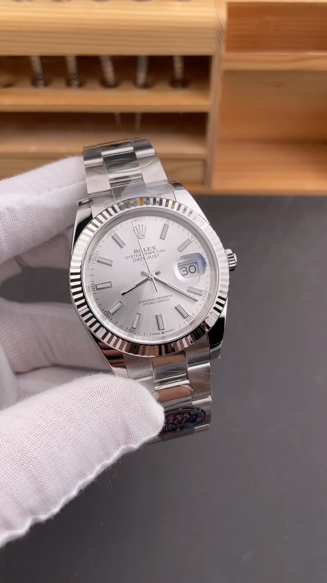 Rolex Datejust 126334 0003 Fluted Bezel Silver Dial 41MM Mens Replica Watch