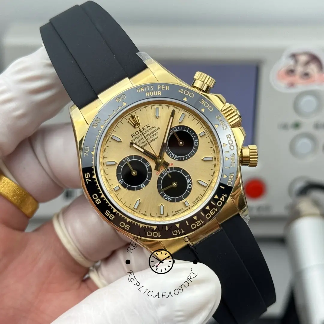 Rolex Daytona 116518LN Yellow Gold Champagne Dial 40mm Mens Replica Watch