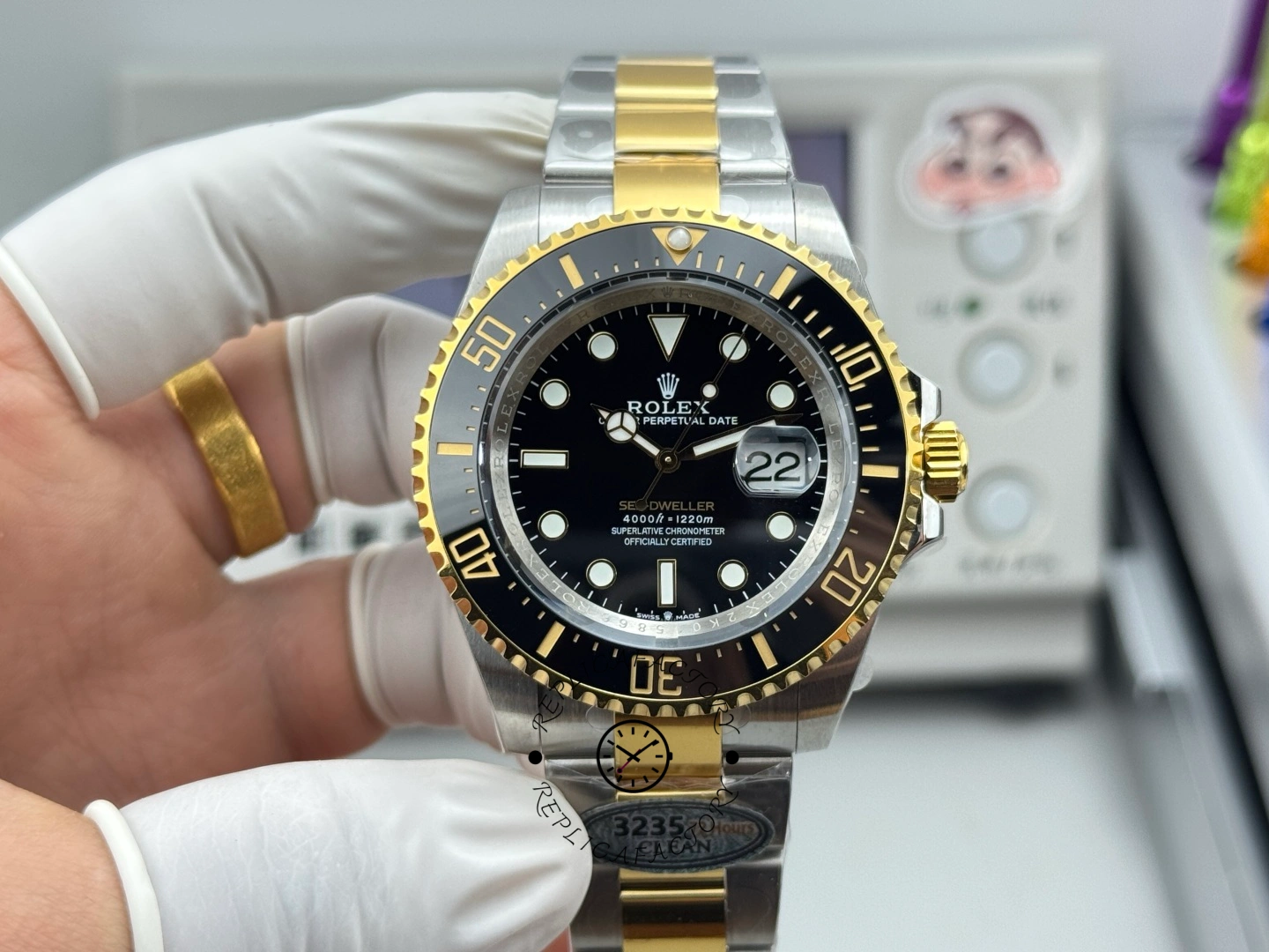 Rolex Sea Dweller Black Dial Oyster Bracelet 126603 0001 Men's Watch