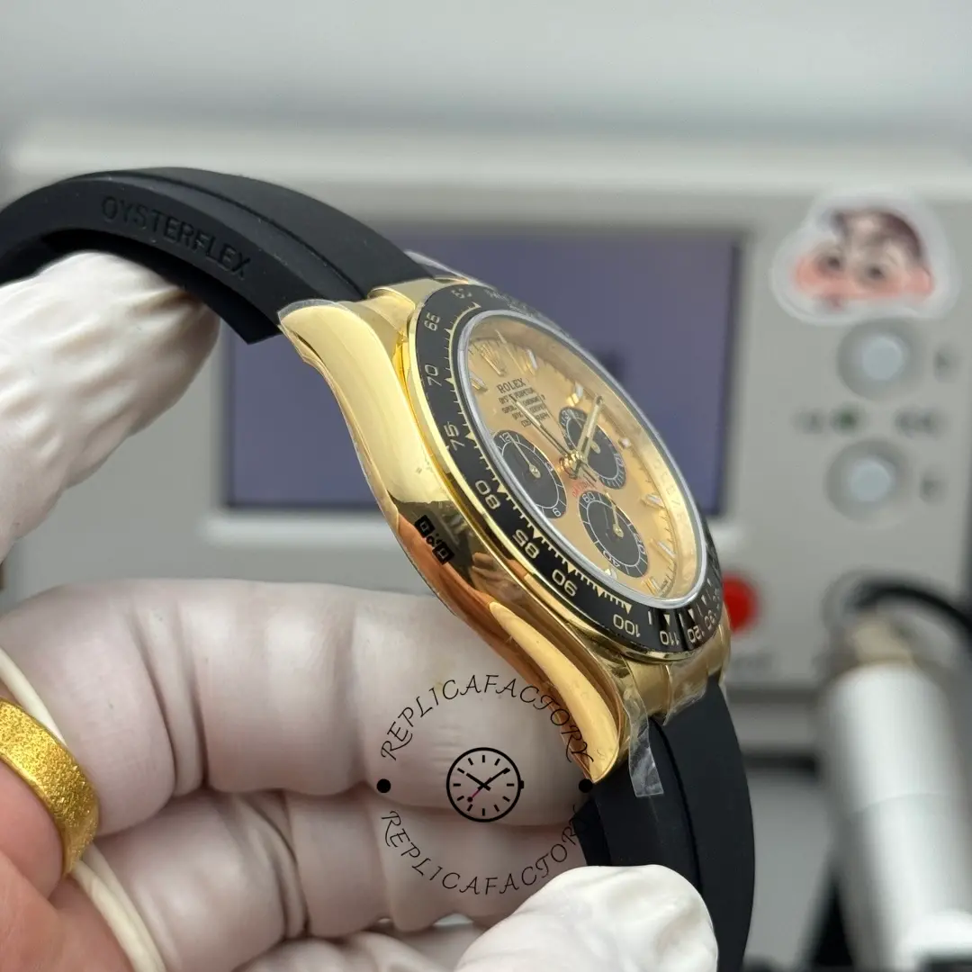 Rolex Daytona 116518LN Yellow Gold Champagne Dial 40mm Mens Replica Watch
