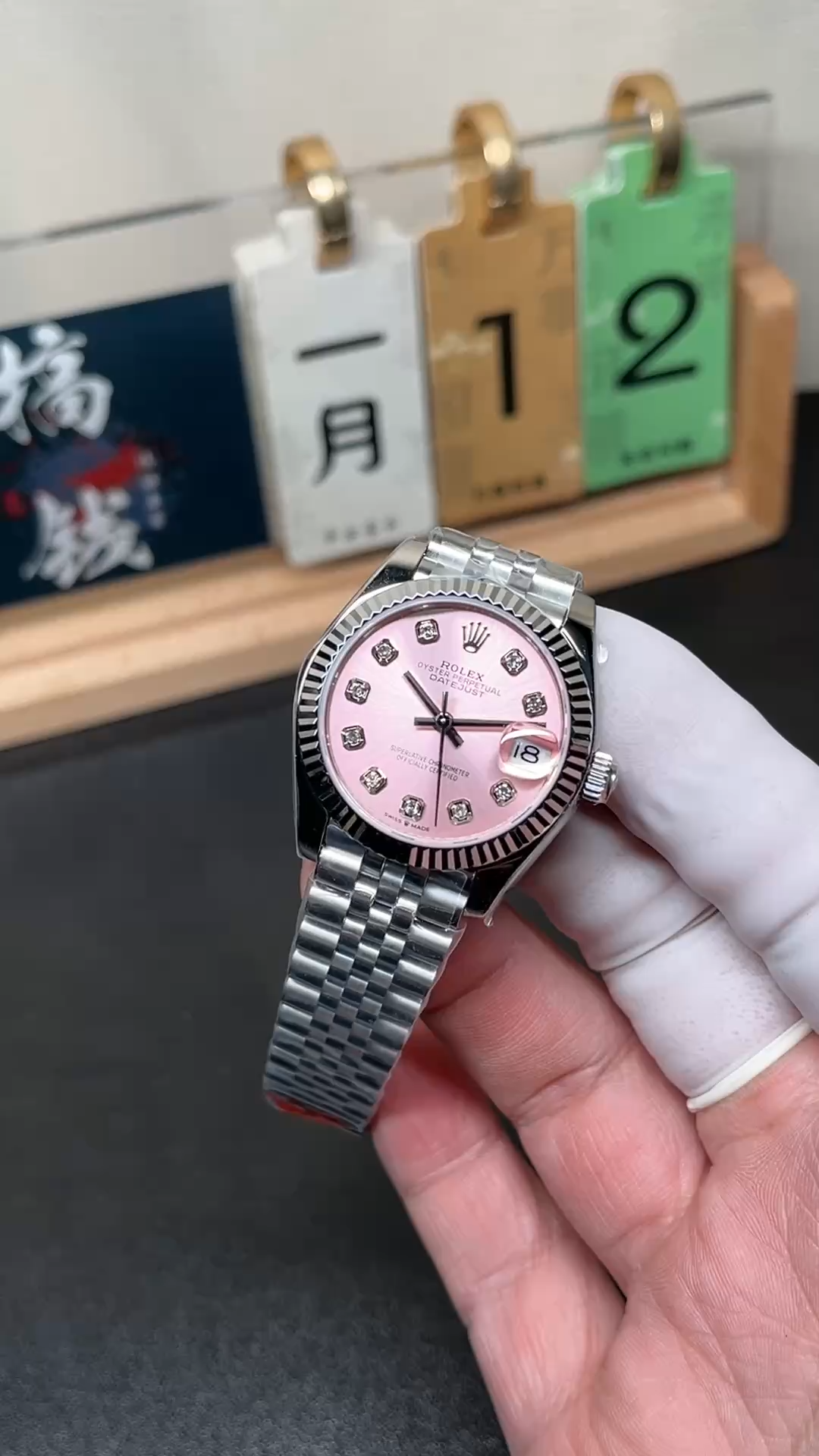 Rolex Datejust 31 Pink Dial Diamonds Jubilee 278274 0032 Women's Watch