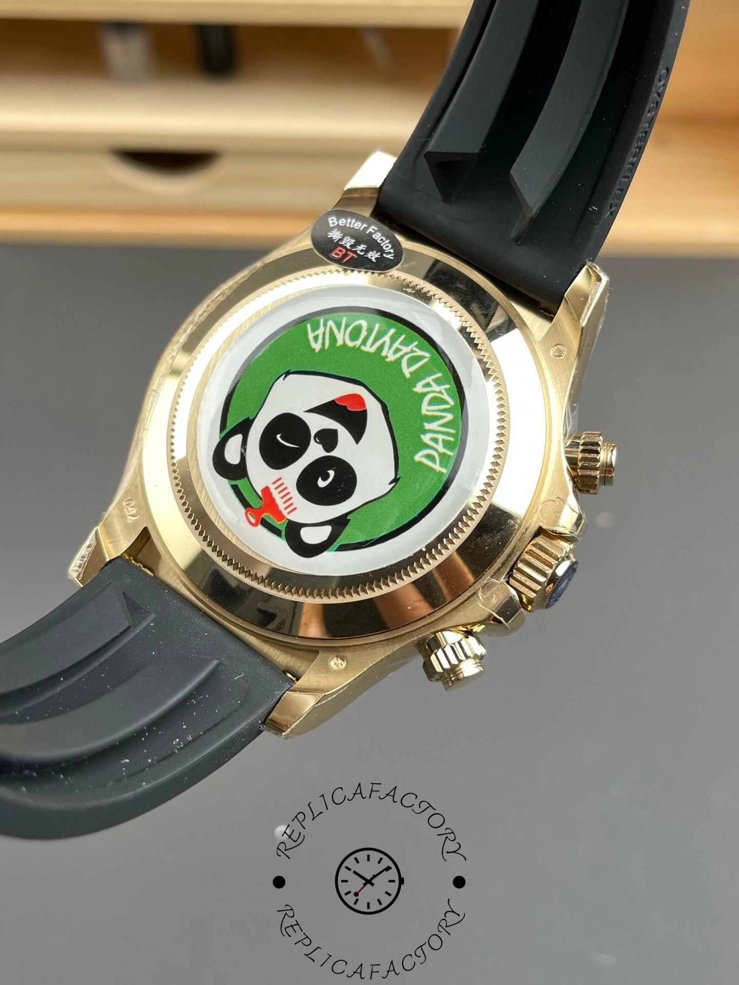 Rolex Daytona 116518LN-0039 Black Dial Rubber strap 40mm Mens Replica Watch