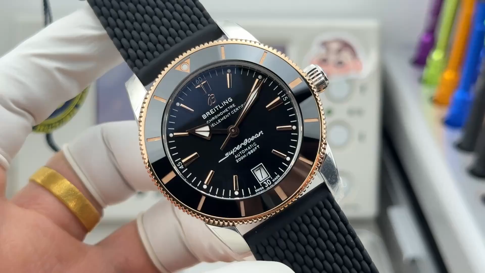 Breitling Replica UB2010121B1S1 Superocean Heritage Automatic 42 Rubber Strap - Video