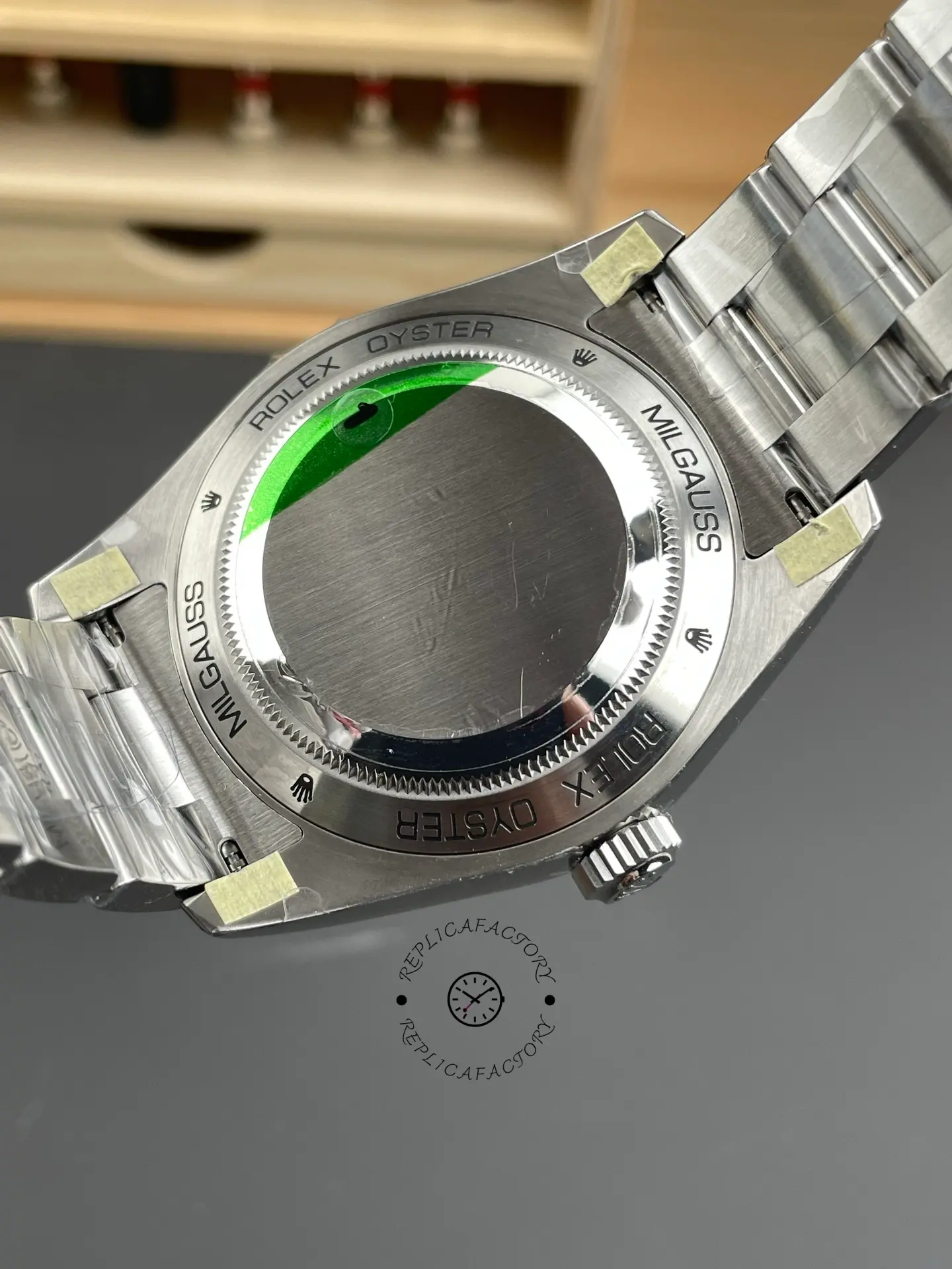 Rolex Milgauss 116400GV-0001 Stainless Steel Black Dial 40MM Mens Replica Watch