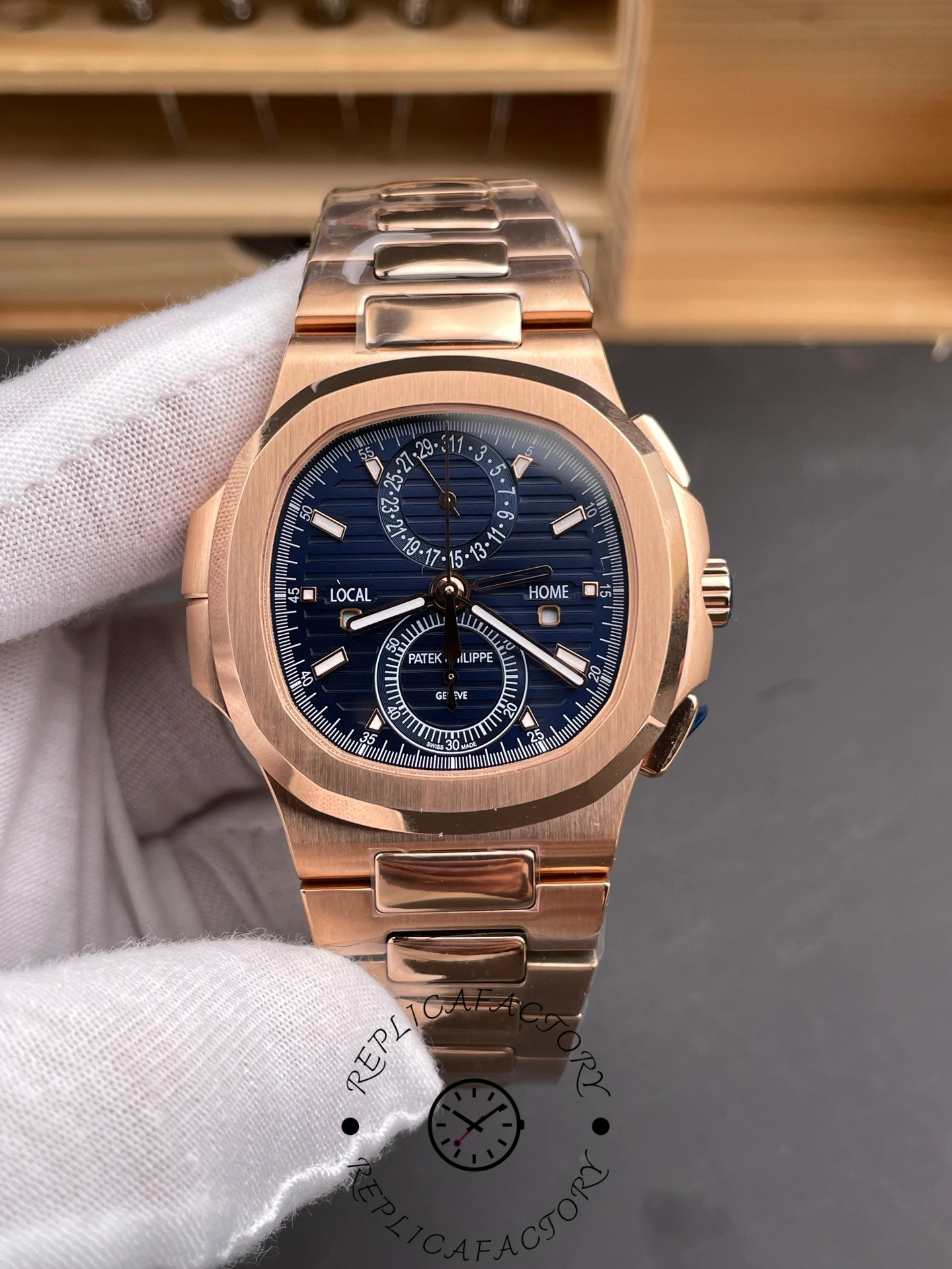 Patek Philippe 5990/1R-001 1:1 Clone Nautilus Blue Dial Watch