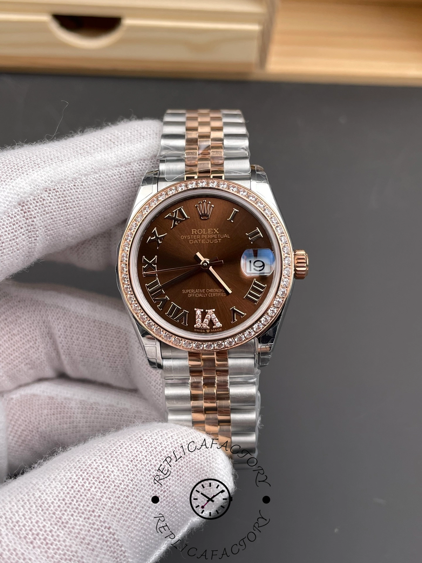 Rolex Datejust 278381RBR 0006 Chocolate Dial 31mm Women's Watch