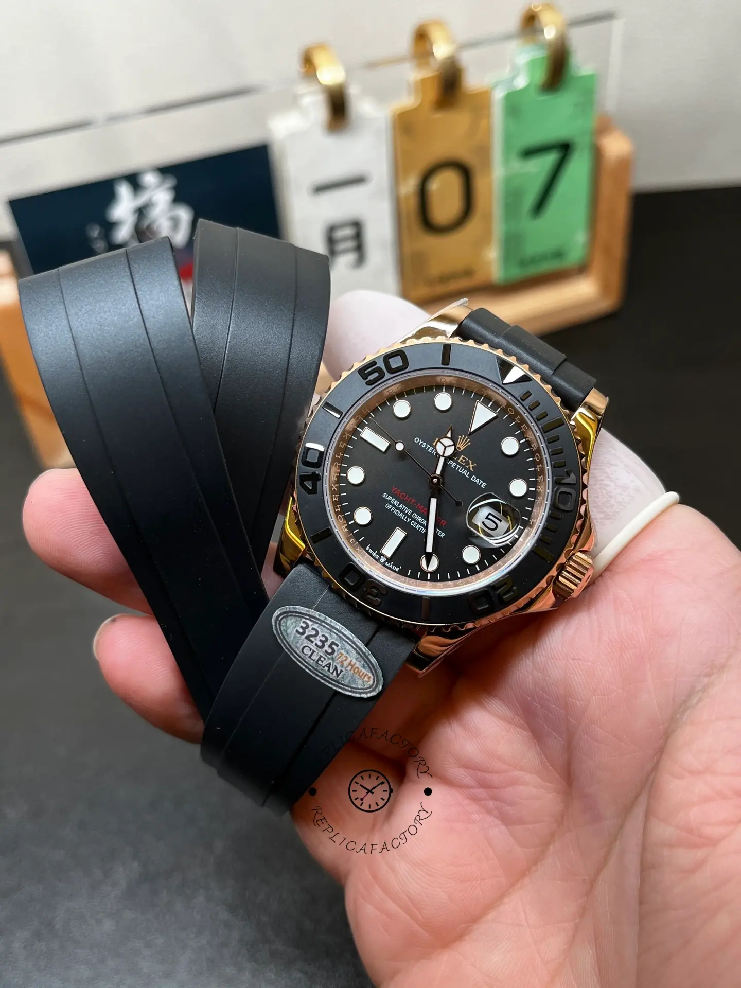 Rolex Yacht-Master 126655 40mm Automatic Black Dial 18kt Everose Gold Watch