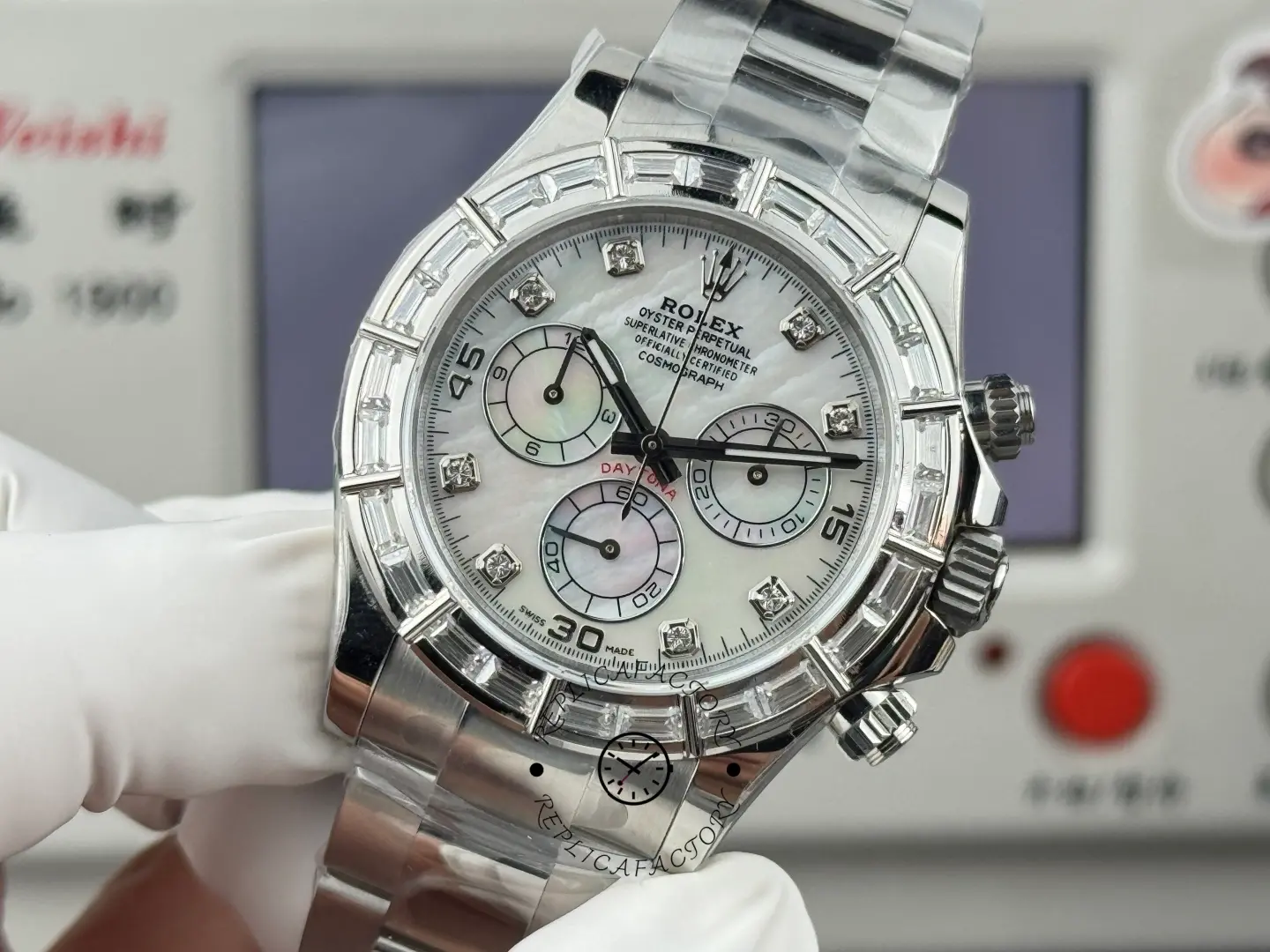 Rolex Daytona 904L Stainless Steel 116589BR 40 MOP Dial 1:1 Clone