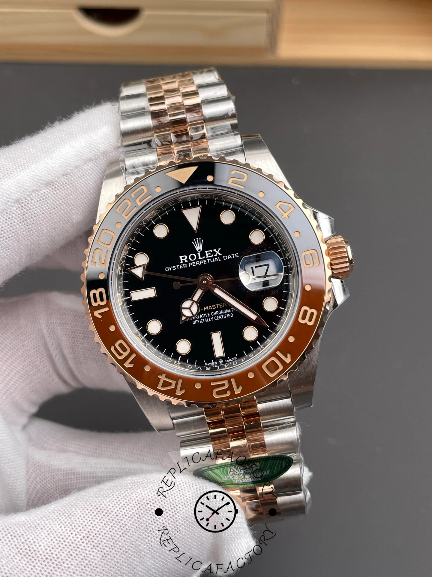 Rolex GMT-Master II 126711CHNR 40 Rose Gold Two-Tone with Jubilee Bracelet
