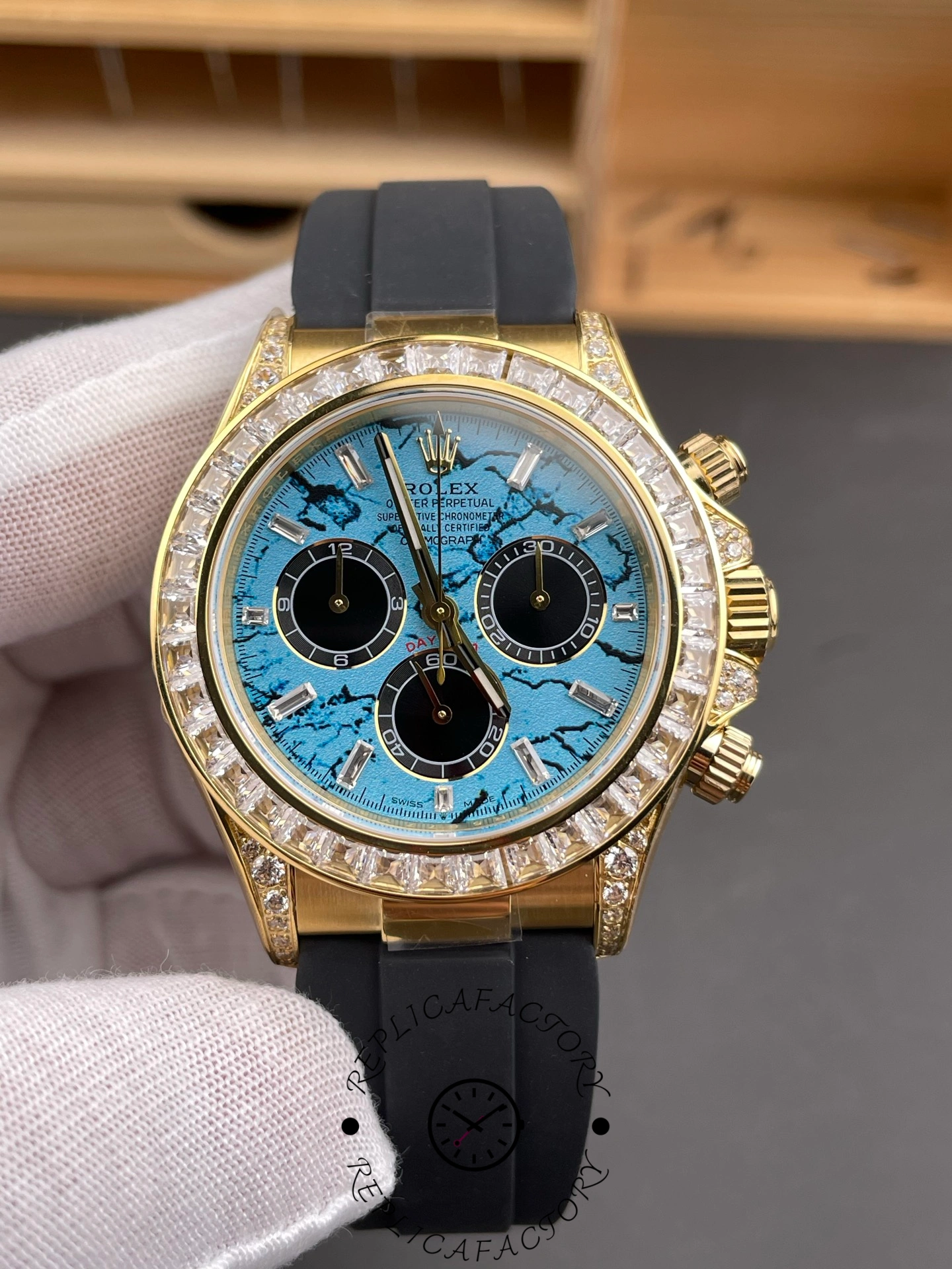 Rolex Daytona 126538TBR Turquoise Stone Dial Diamond Bezel
