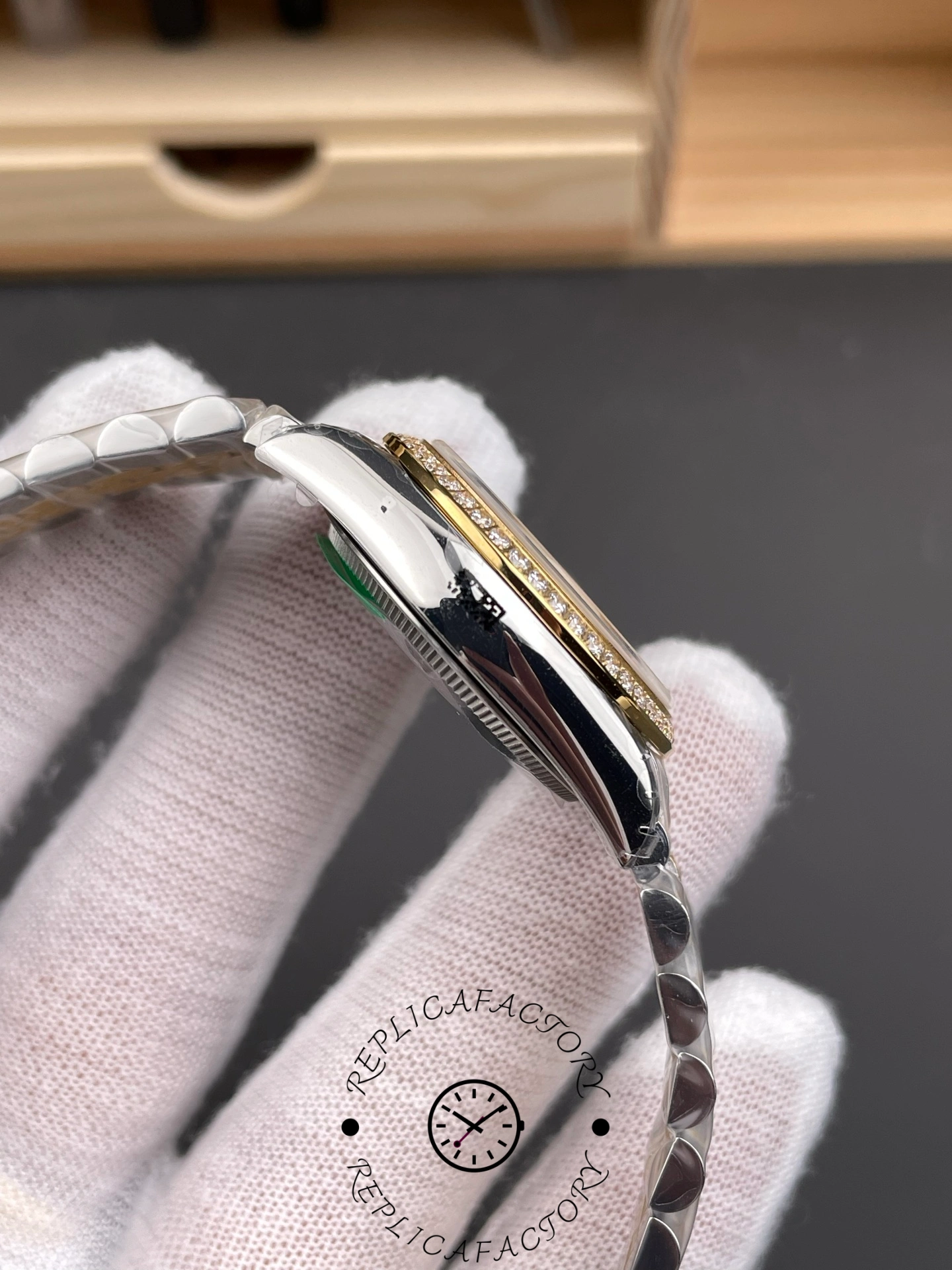 Rolex Datejust 31mm Stainless Steel and Yellow Gold 278383RBR 0026 Champagne Diamond Jubilee