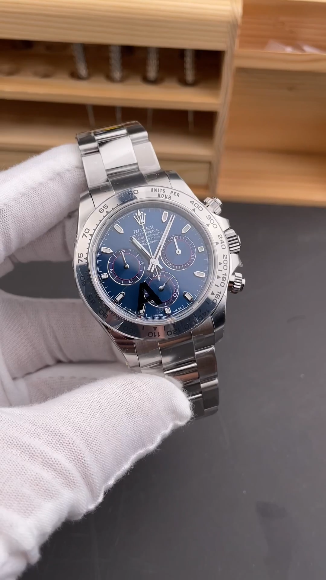 Rolex Cosmograph Daytona 116509 Blue Index Dial 40MM Mens Replica Watch