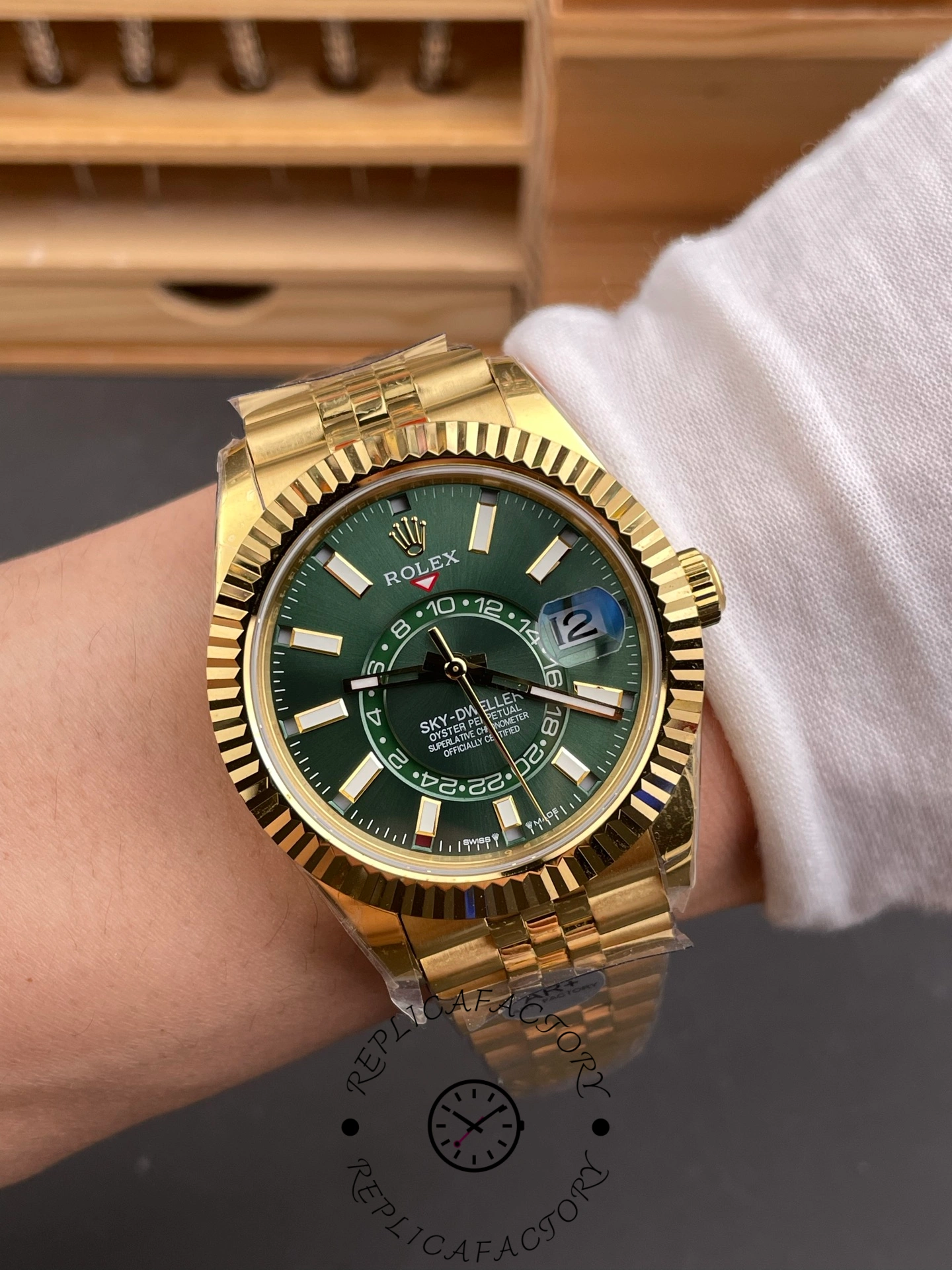 2025 Rolex Sky-Dweller m336938-0008 1:1 Clone Green Dial