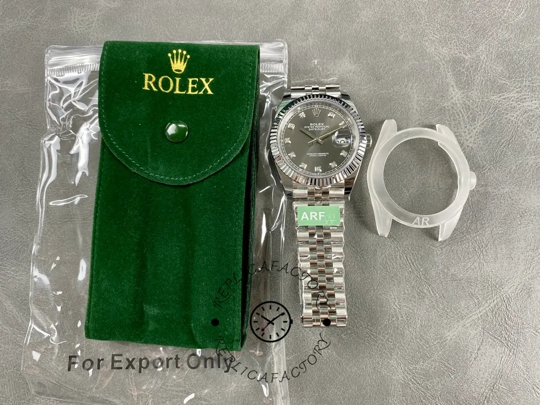 Rolex Datejust 41 Rhodium Diamond Dial Fluted Bezel m126334 0006 Men's Watch