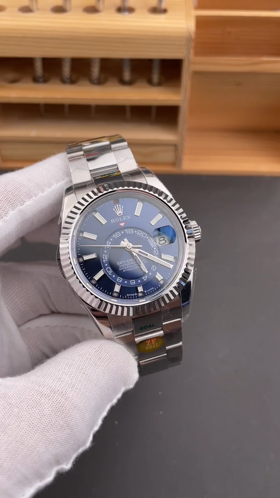 Rolex Sky-Dweller 42 m336934 0005 Stainless Steel Blue Dial Replica Watch