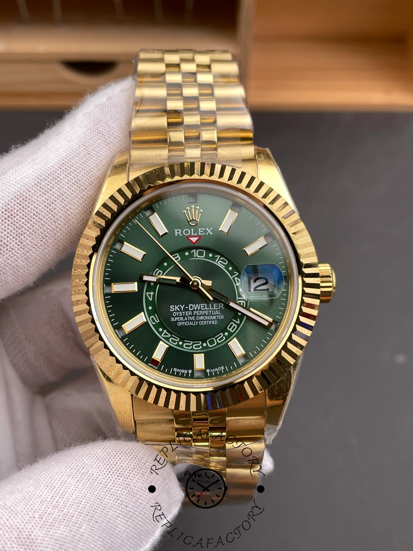 2025 Rolex Sky-Dweller m336938-0008 1:1 Clone Green Dial