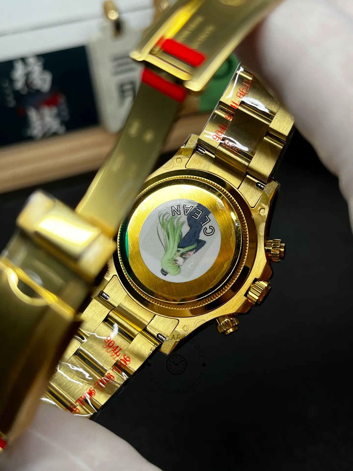 Rolex Daytona Cosmograph 126508 0003 Yellow Gold Black Dial Replica Watch