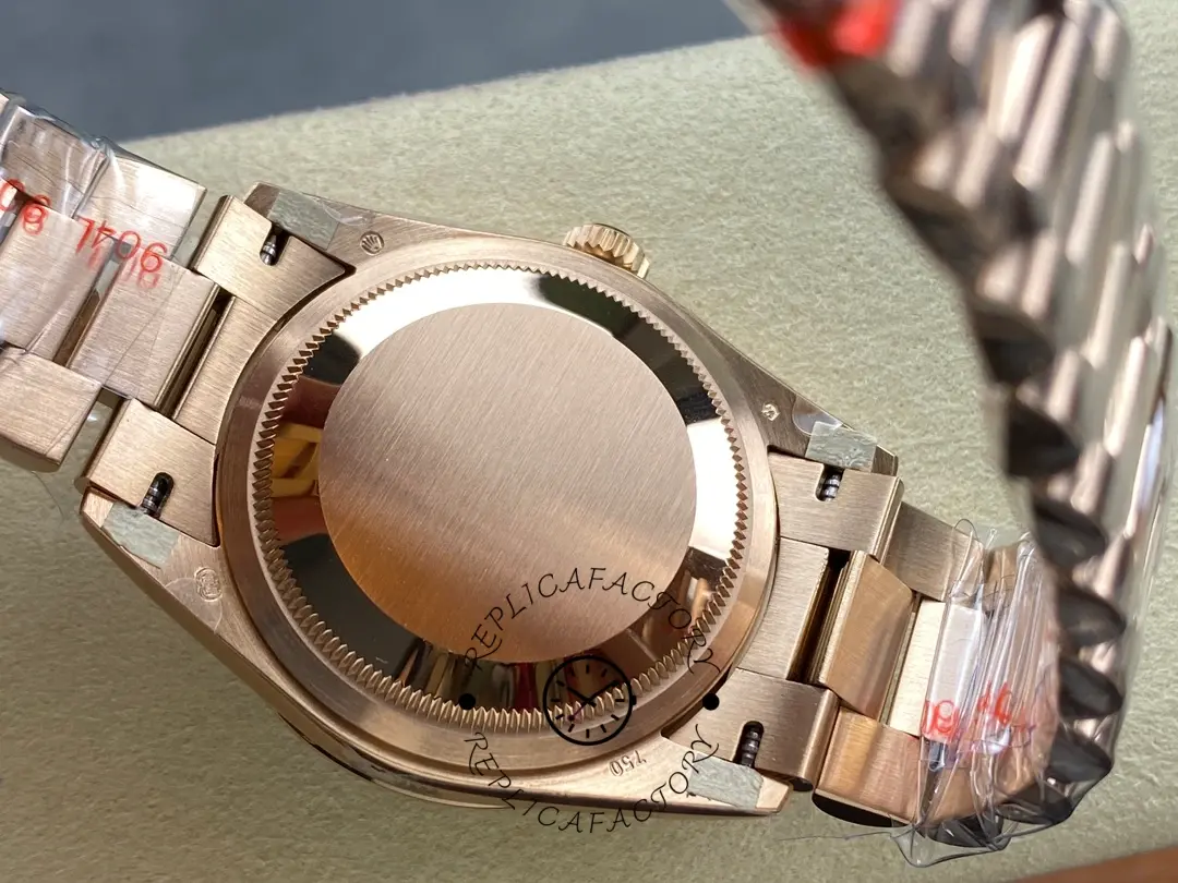 Rolex Day Date Oyster 36 mm Everose Gold Diamonds Bezel M128345RBR 0068