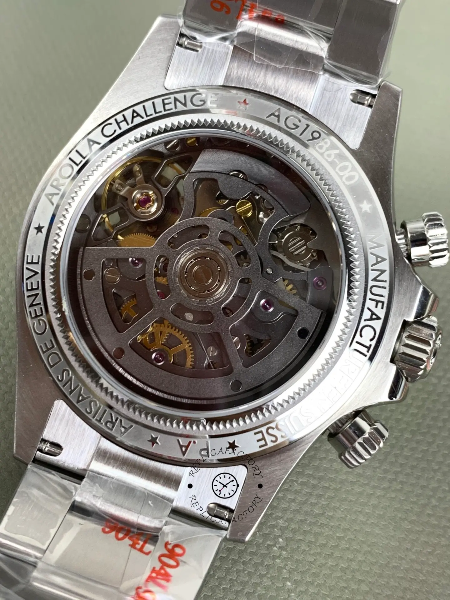Rolex Daytona 116520 ADG Skeleton Dial Steel Bracelet Steel Case Replica Watch