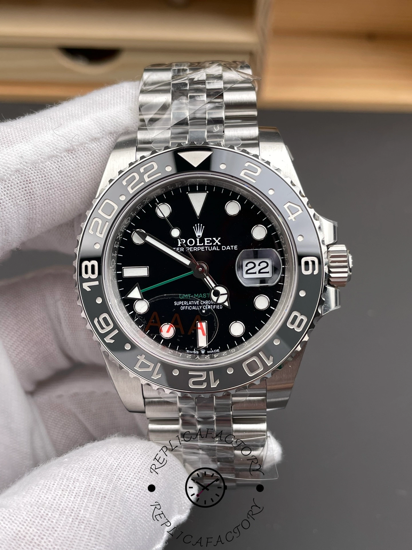 Rolex Gmt Master II Automatic Black Dial M126710GRNR 0003 40mm