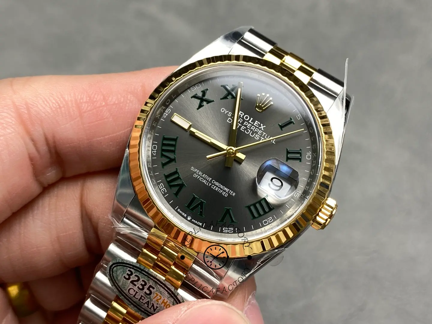 Rolex Datejust m126333 0020 Grey Dial Jubilee 41mm Two Tone Men's Watch
