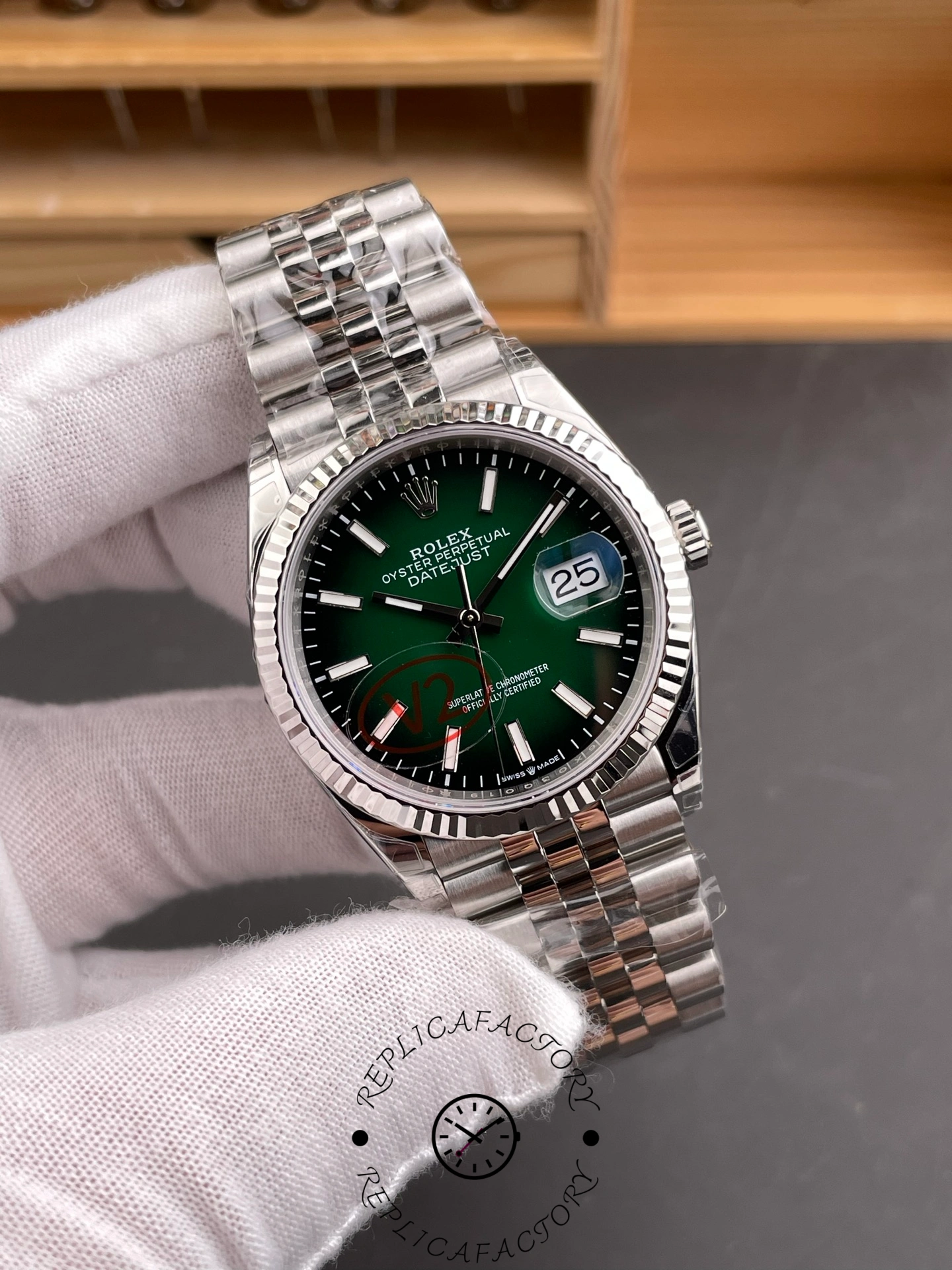 Rolex Datejust 126334 41mm Green Gradient Dial 1:1 Clone 2026