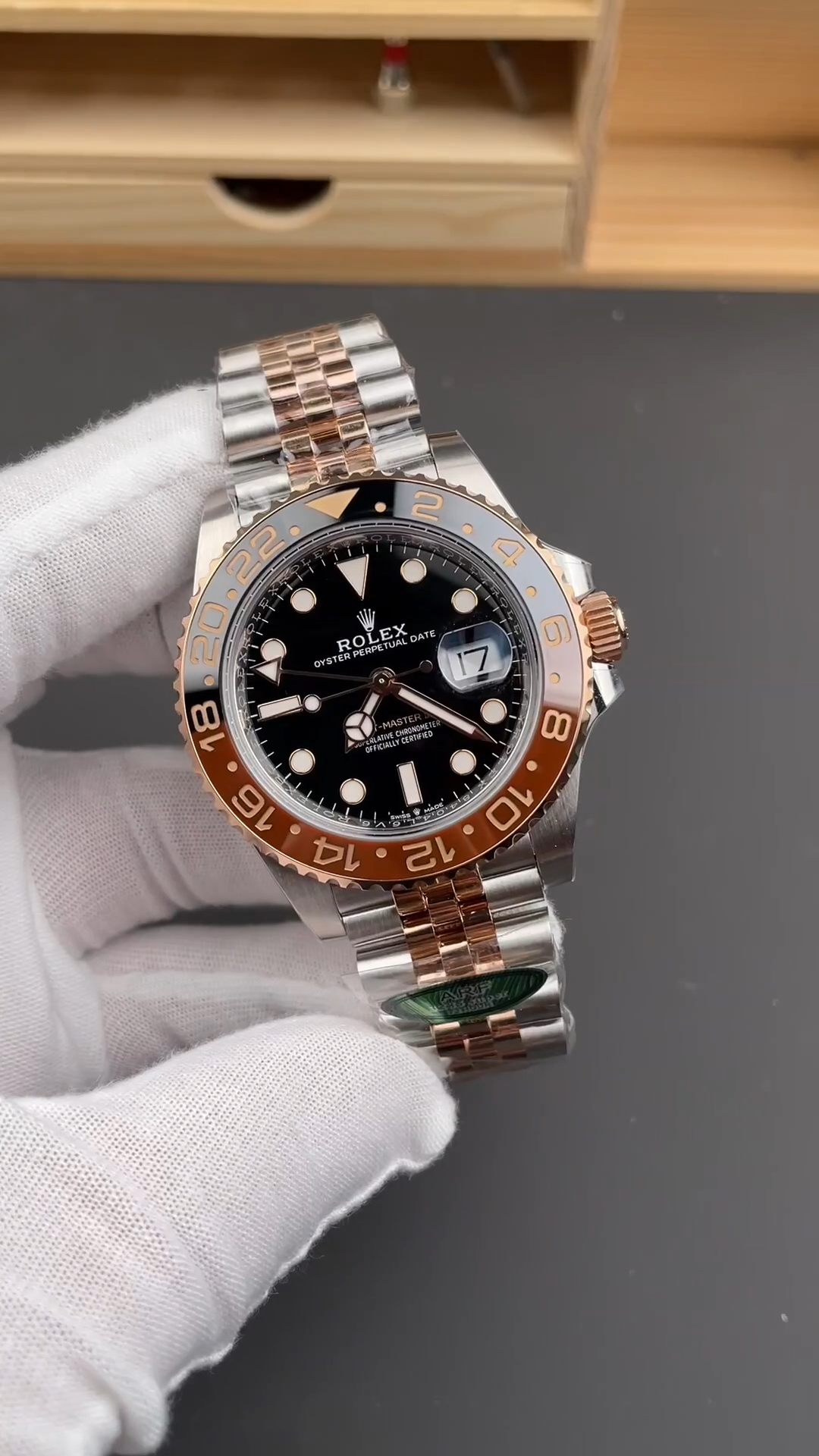 Rolex GMT-Master II 126711CHNR 40 Rose Gold Two-Tone with Jubilee Bracelet